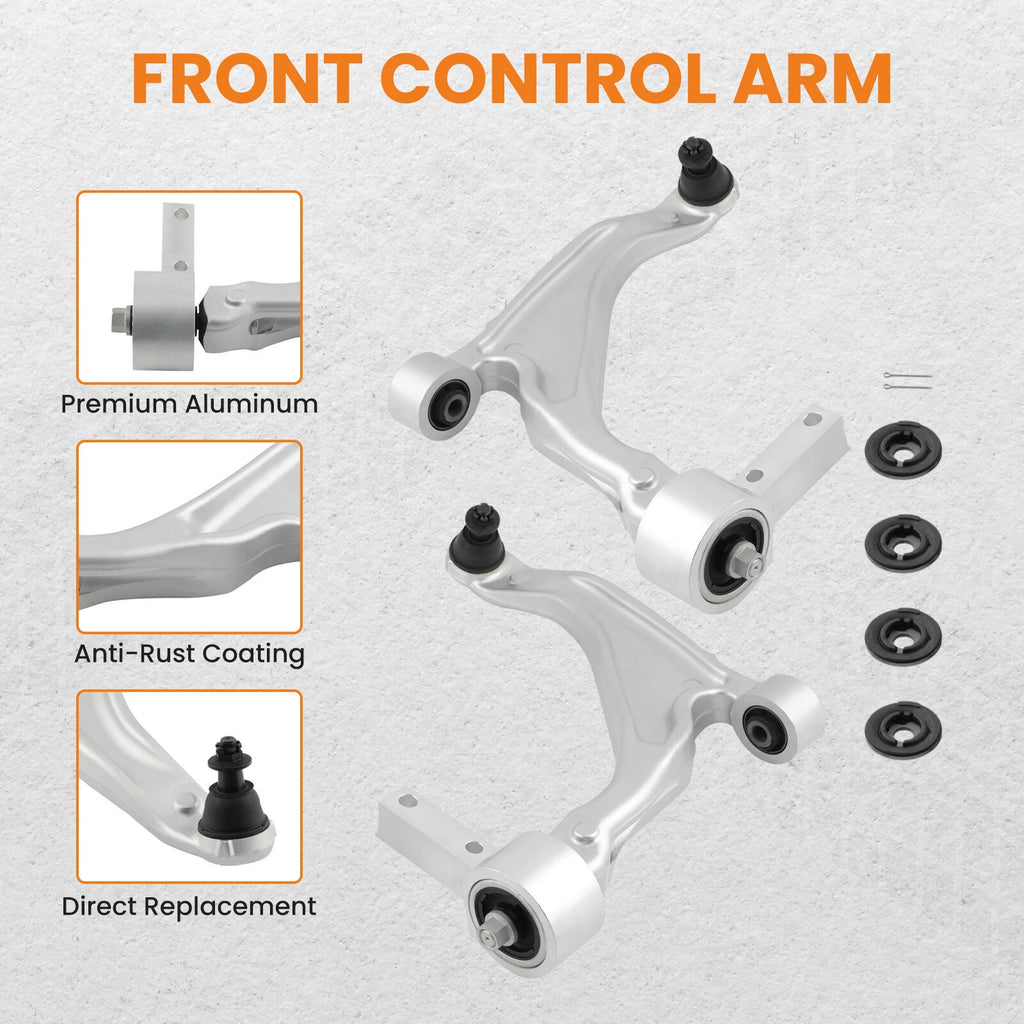 Front & Lower Control Arms with Ball Joints for Honda Pilot (2009-2015)