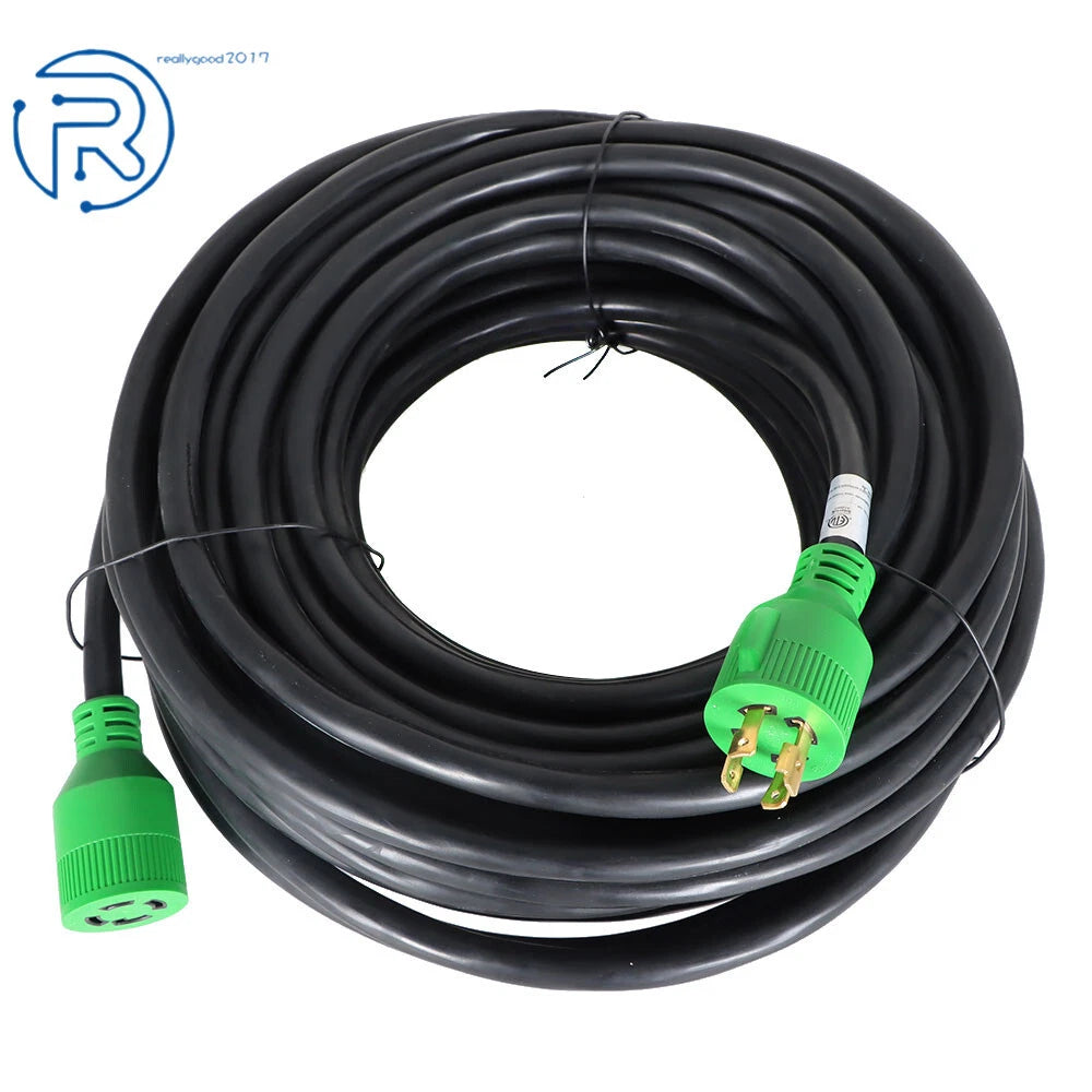 30A RV Generator Power Extension Cord for RVs (100FT)