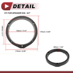 Set of 2 Speaker Spacer Ring Adaptors for Honda CRZ (2011–2016) 6.5" ABS