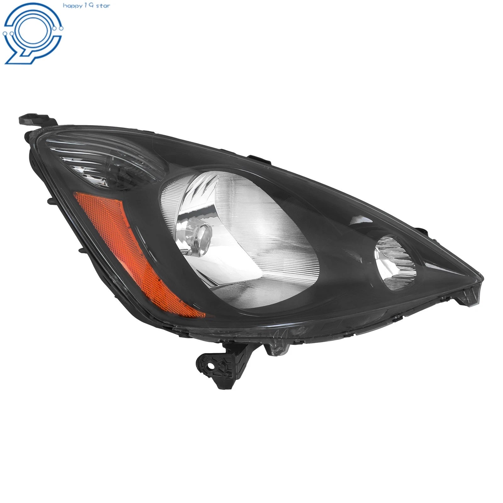 Halogen Headlights for Honda Fit Sport (2009–2011) Black Housing