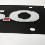Mirrored Emblem License Plate Insert for Ford Mustang (2015–2023)