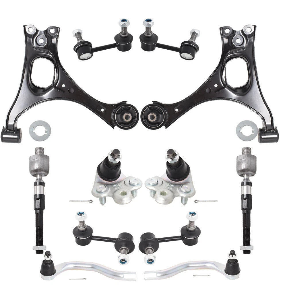 12PCS Control Arm Ball Joint Tie Rod Kit for Honda Civic (2006–2011)
