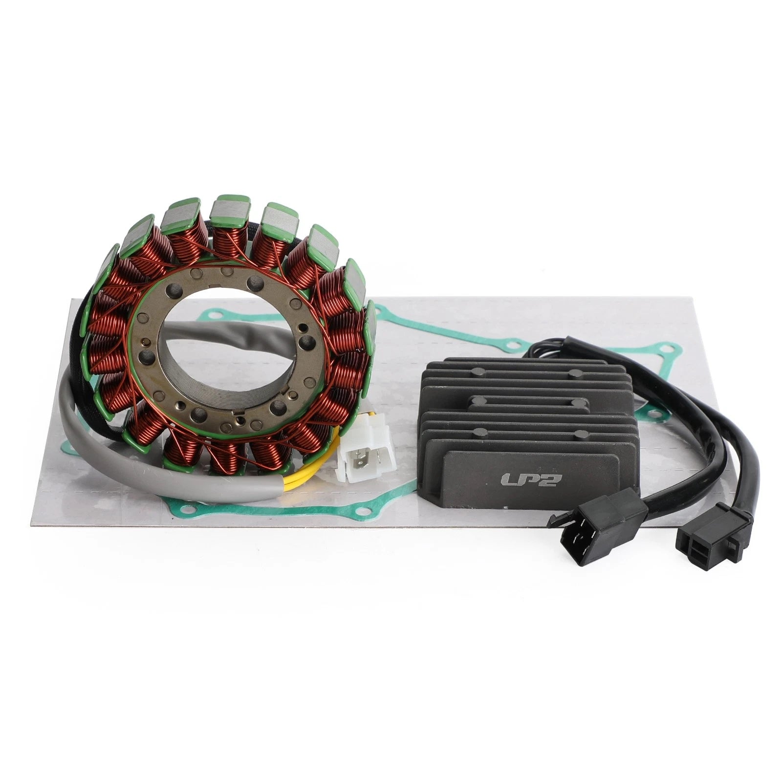 Magneto Stator, Voltage Rectifier, Gasket for Honda VT600C Shadow VLX 600 (1988–2007)