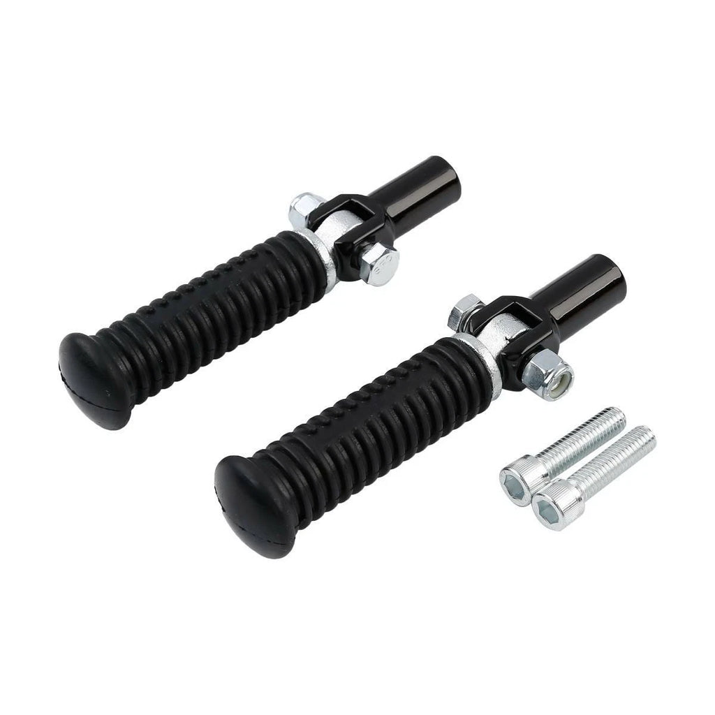 Black Passenger Footpeg Clevis Support Mount for Harley Softail (2000–2006)