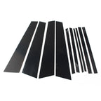 10 Pcs Black Car Door Window Pillar Post Covers for BMW X1 (2016-2021)