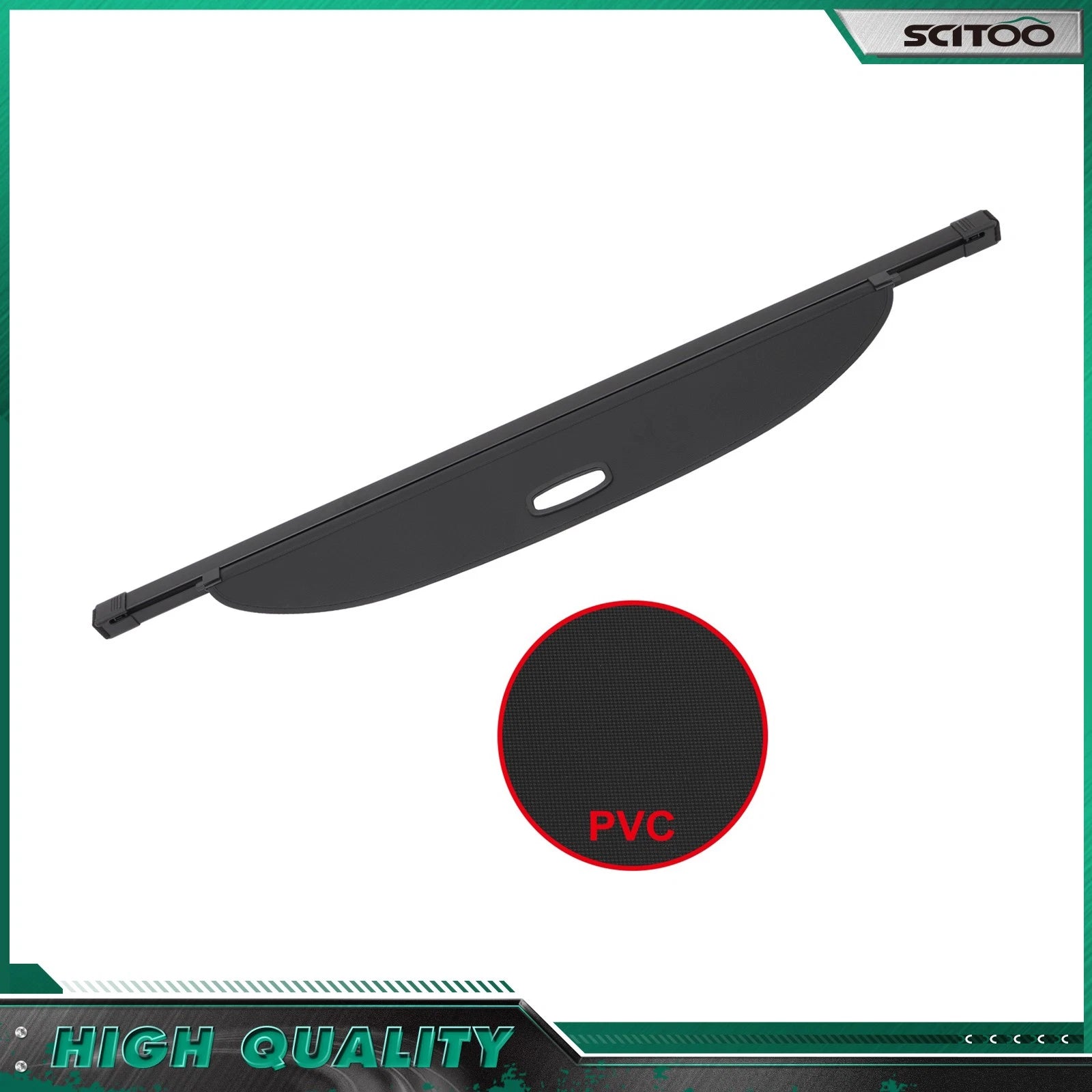 Cargo Cover for Mazda CX-7 (2007–2012) Black Rear Trunk Security