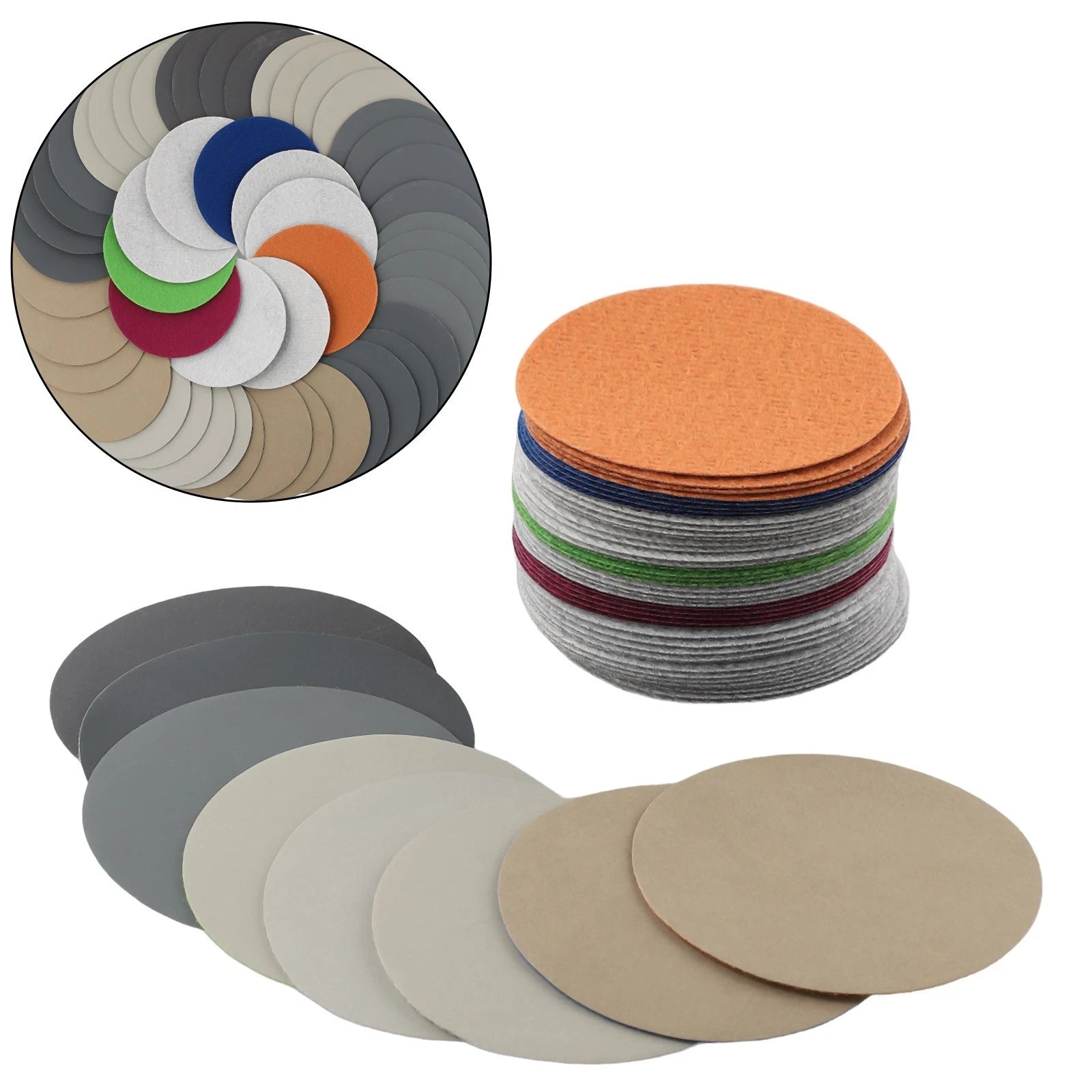3-Inch Sanding Disc Set of 10 800-10000 Grit Silicon Carbide Polishing Pad