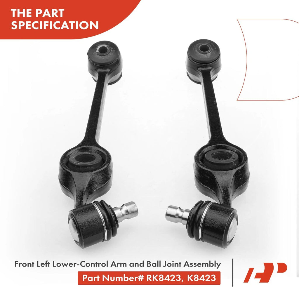 2X Front Lower Control Arm with Ball Joint for Ford EXP (1982-1988)