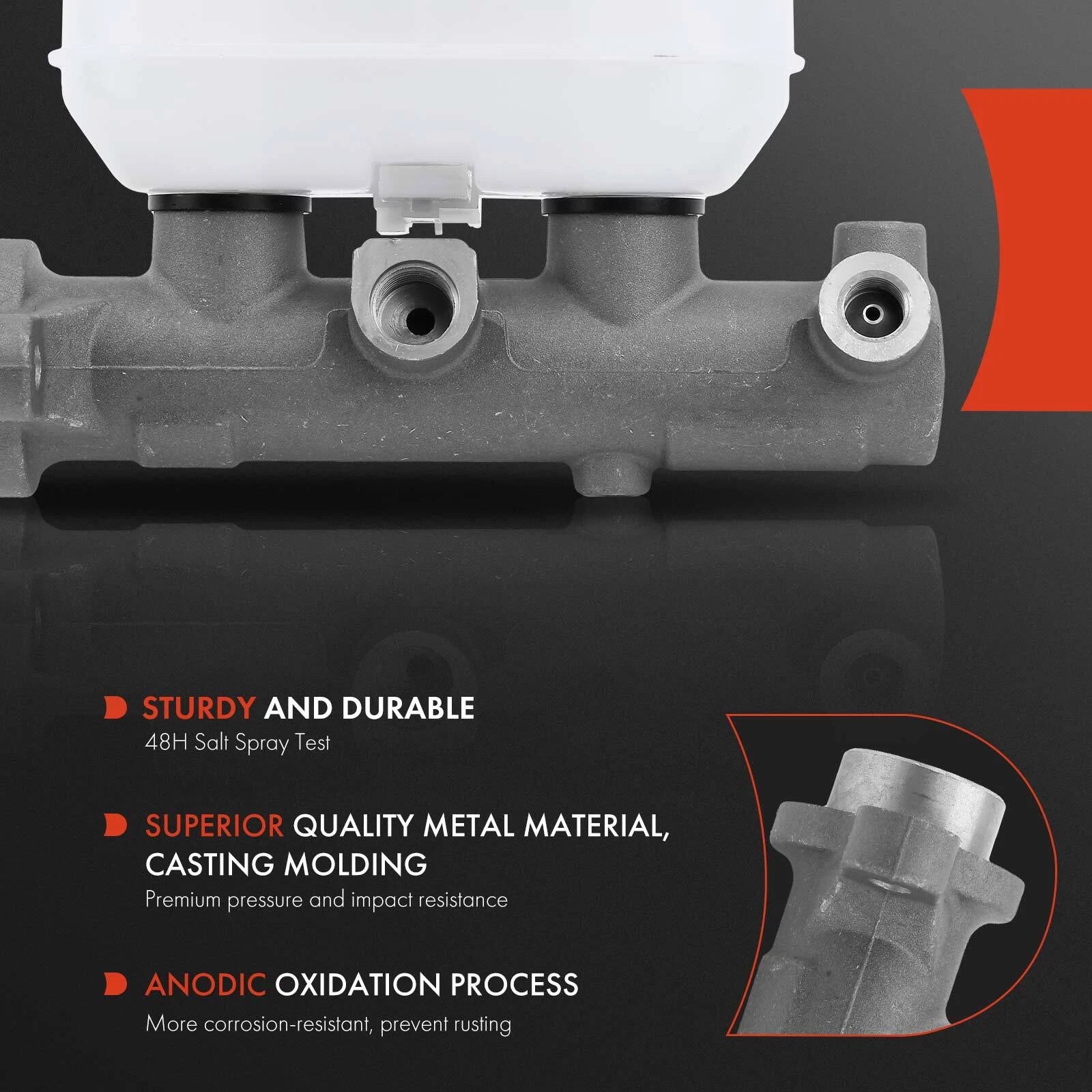 Brake Master Cylinder with Reservoir for Ford F-250 F-350 (1987–1995)
