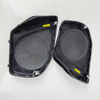 Set of 2 Gloss Black Grills for Harley-Davidson Road Glide (OEM 76001323, 76001324)