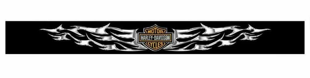 Chroma Graphics 3440 Window Brow Graphic Decal for Harley Davidson