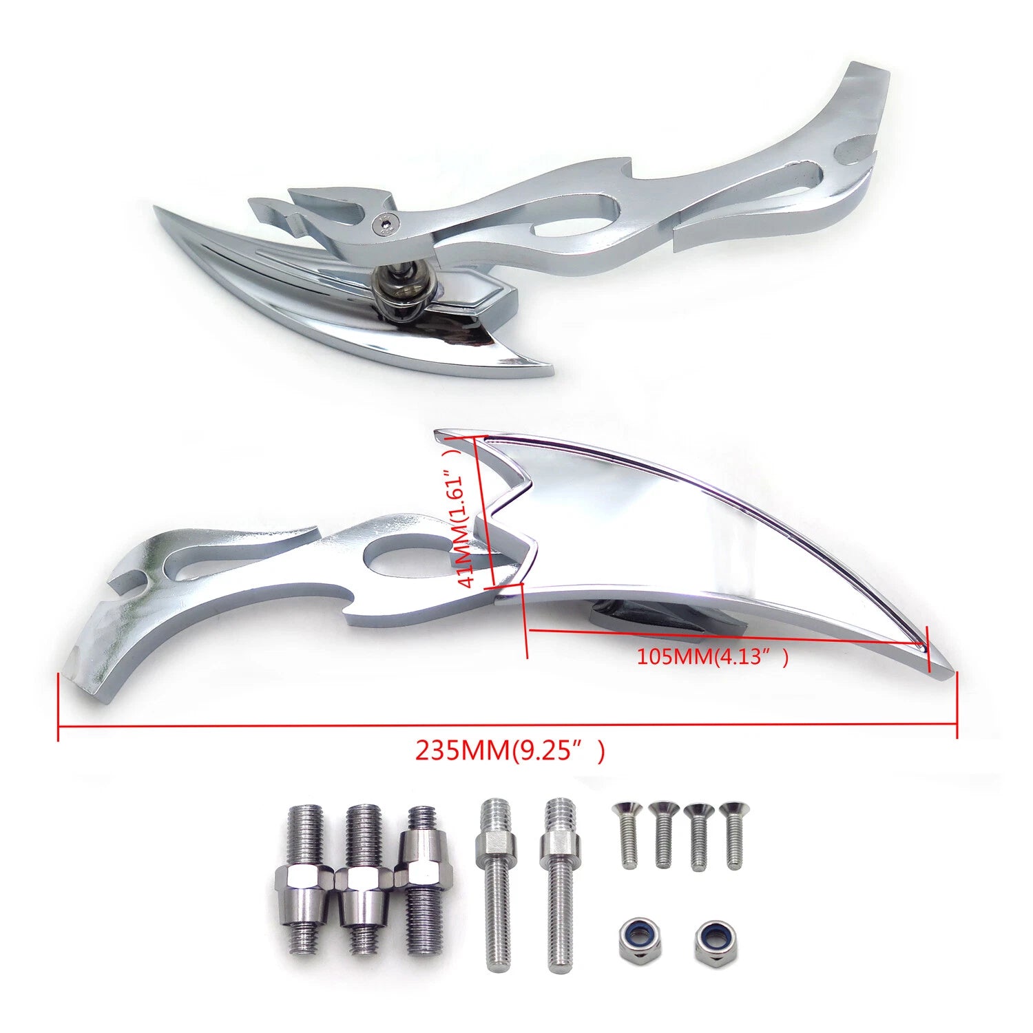 Billet Alloy Arrow Custom Mirror for Honda CBR600 RR 900 929 954 1000RR (2000–2023)