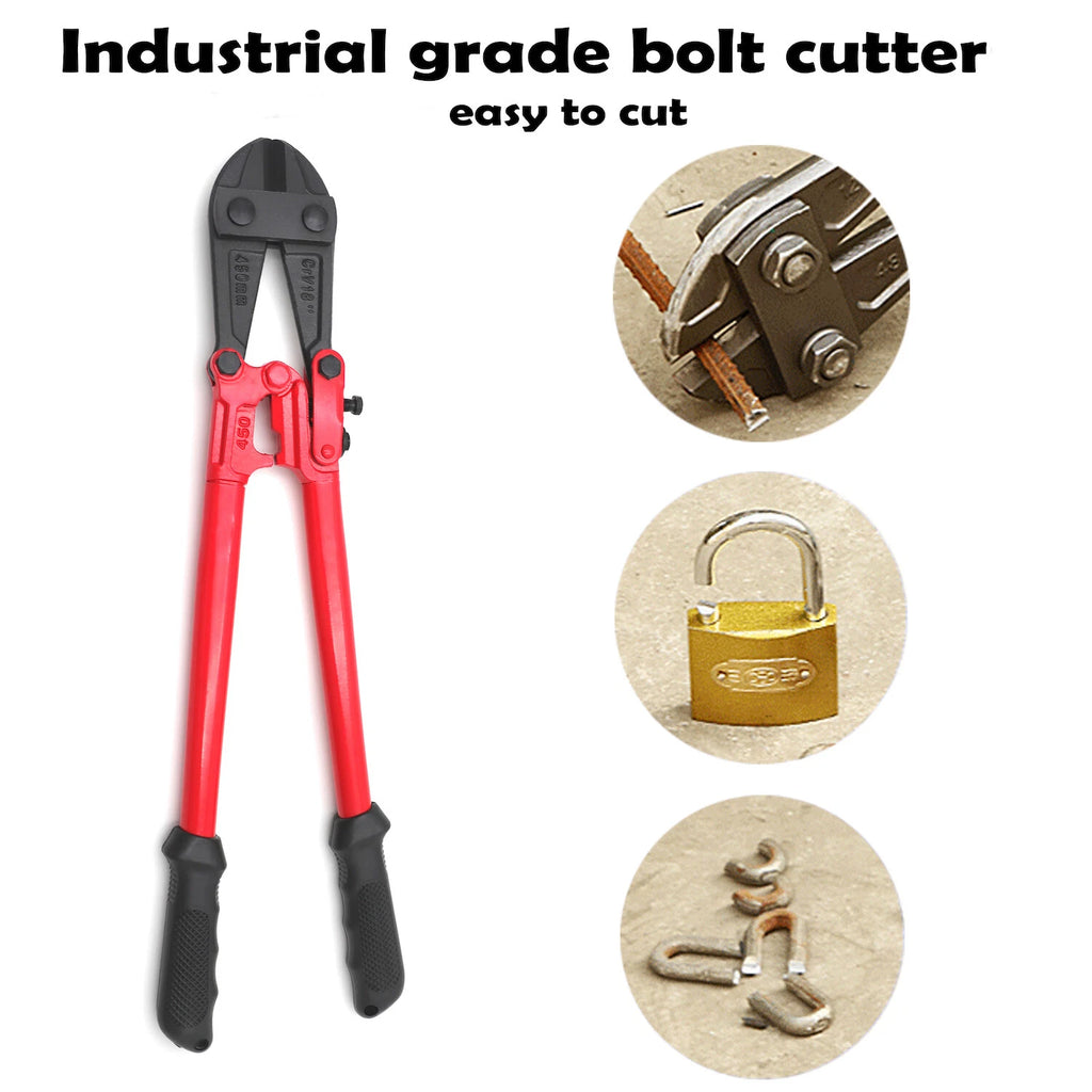 18" Bolt Cutter for Industrial Use (Wire Cut Steel Cable)