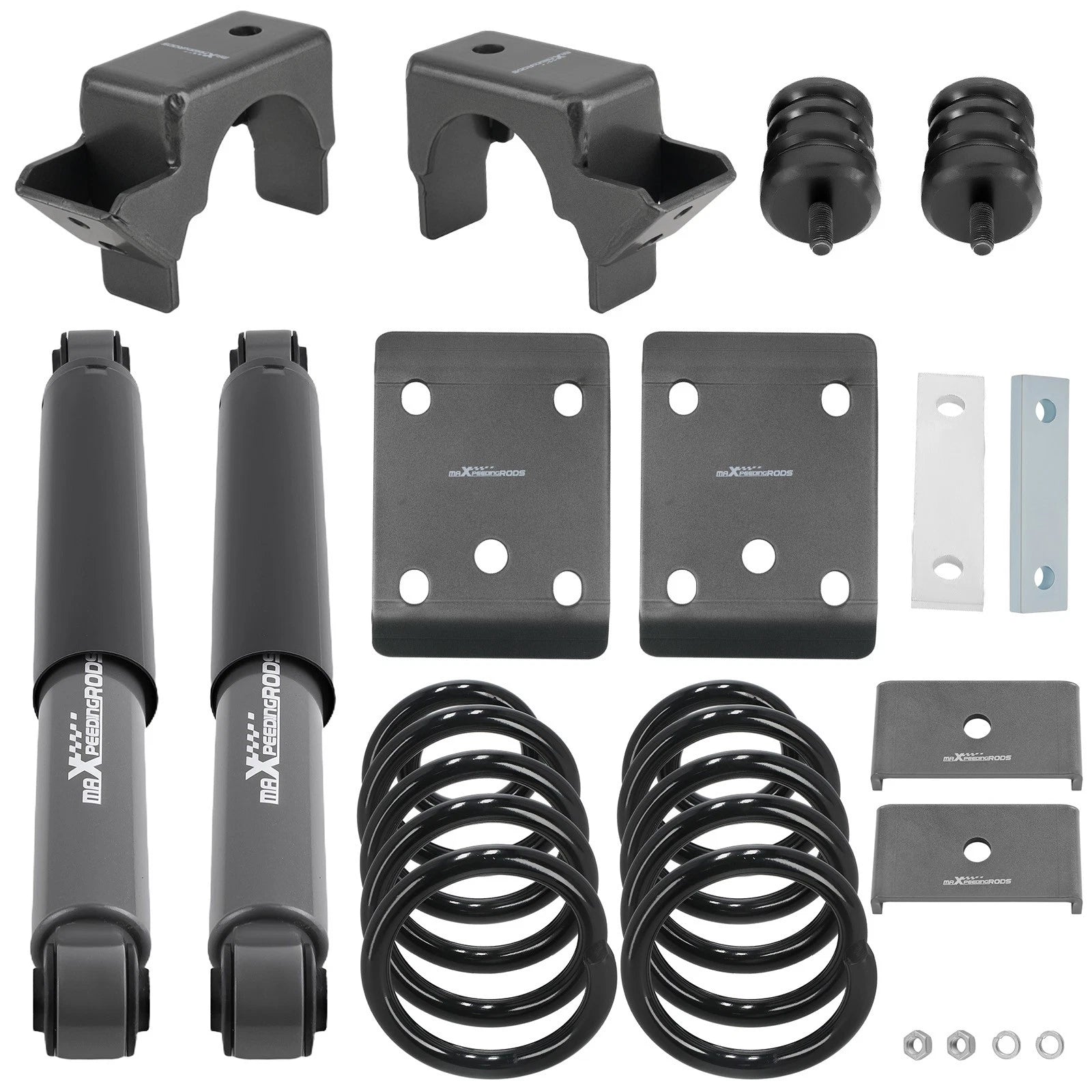 3" Front 5" Rear Lowering Shocks Springs for Chevy Silverado GMC Sierra (2007–2013)