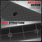 Set of 2 Curb Ramps 38.6"L x 5.9"W x 2"H 8800lbs Capacity for Households