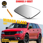 Left Side Heated Mirror Glass with Backing Plate for Dodge Journey (2009–2020)