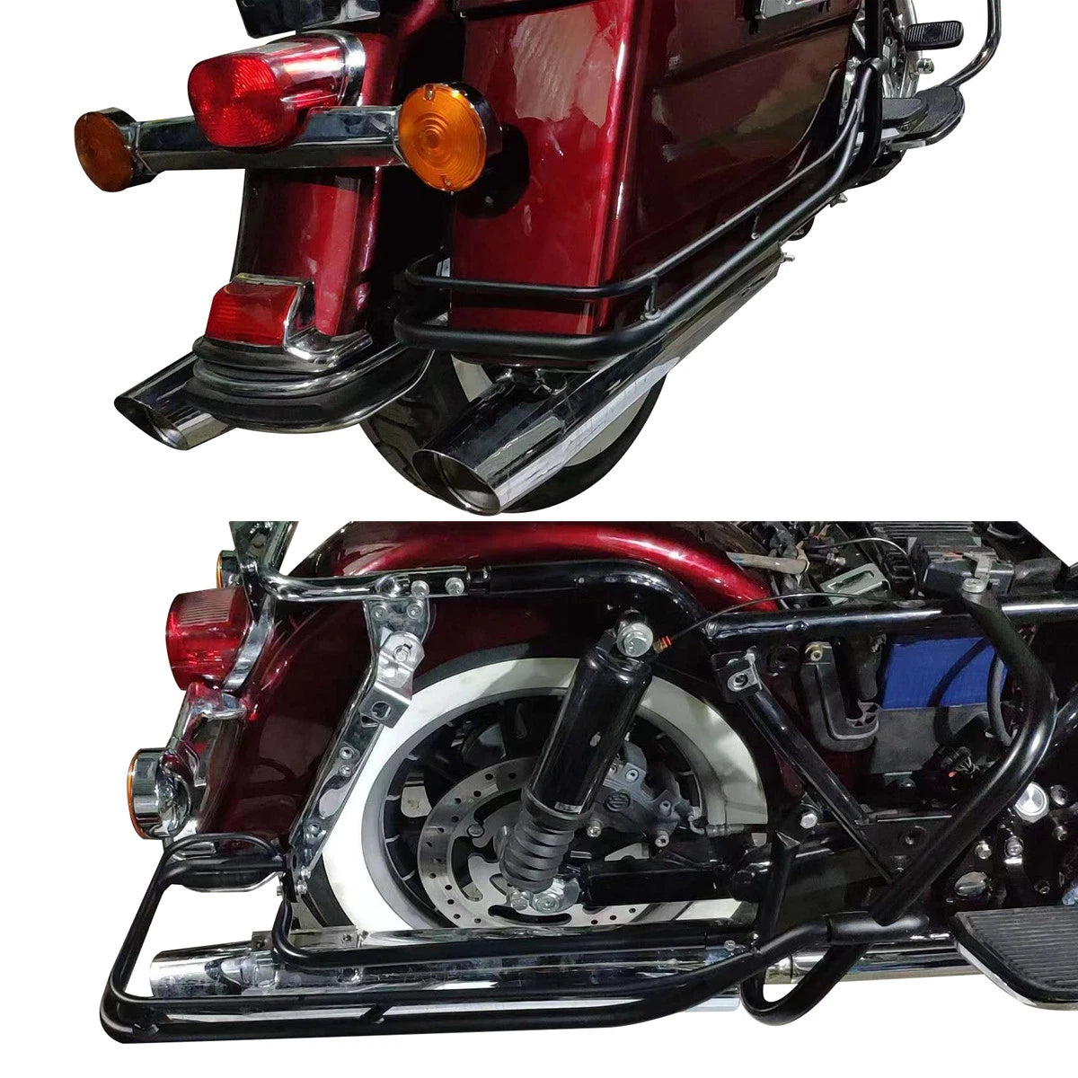 Saddlebag Guard Rails for Harley Touring Road Glide King (2009–2013)