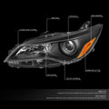 Set of 2 OE Style Projector Headlights for Toyota Camry (2015–2017)