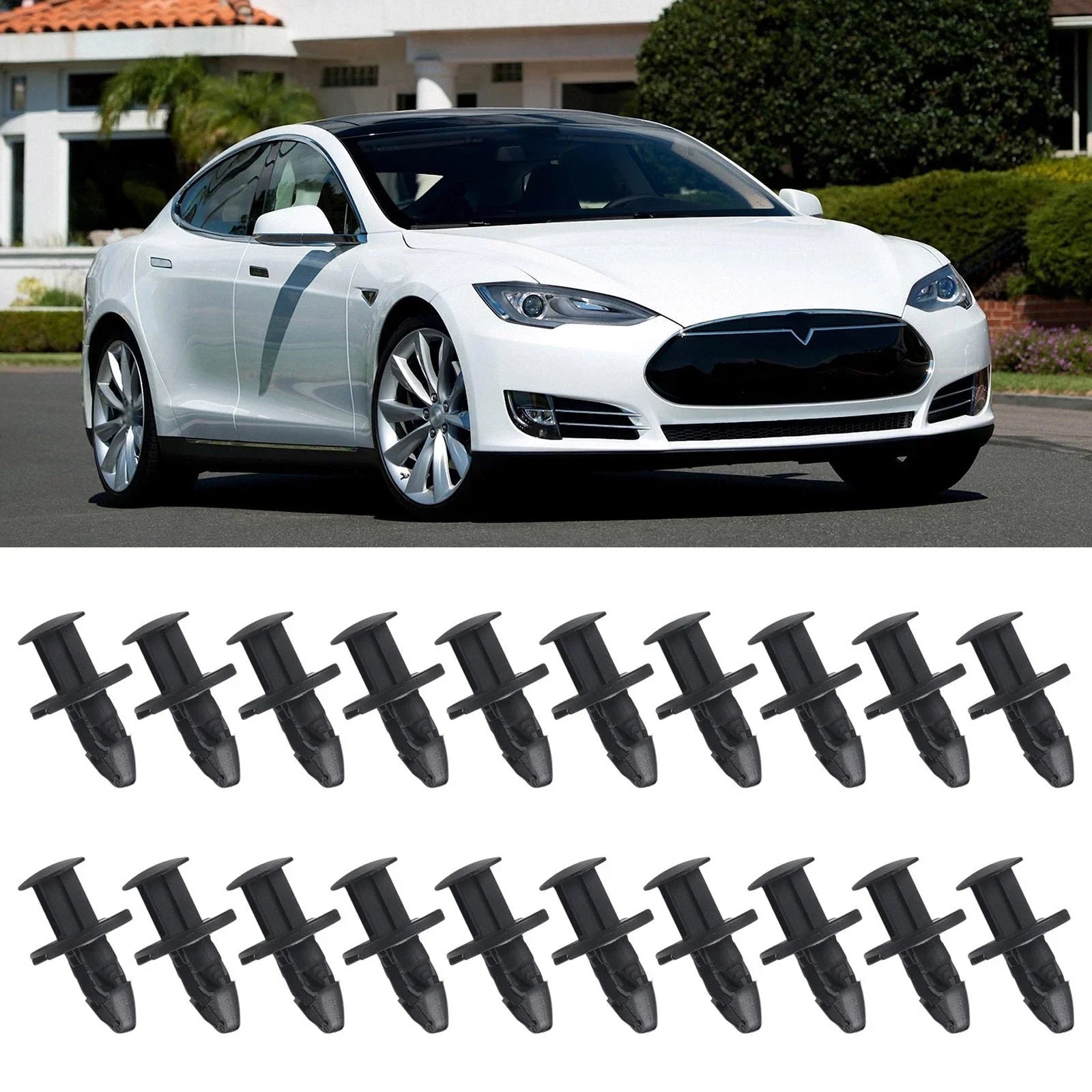 Undertray Rivets / Black ABS for Tesla Model 3 (2017���2026)