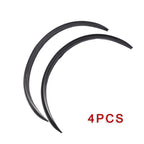 Set of 4 Carbon Fiber Wheel Trim Eyebrow Arch Lips for Universal Fit