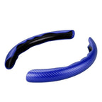 Blue Carbon Fiber Steering Wheel Booster Cover Non-Slip Universal