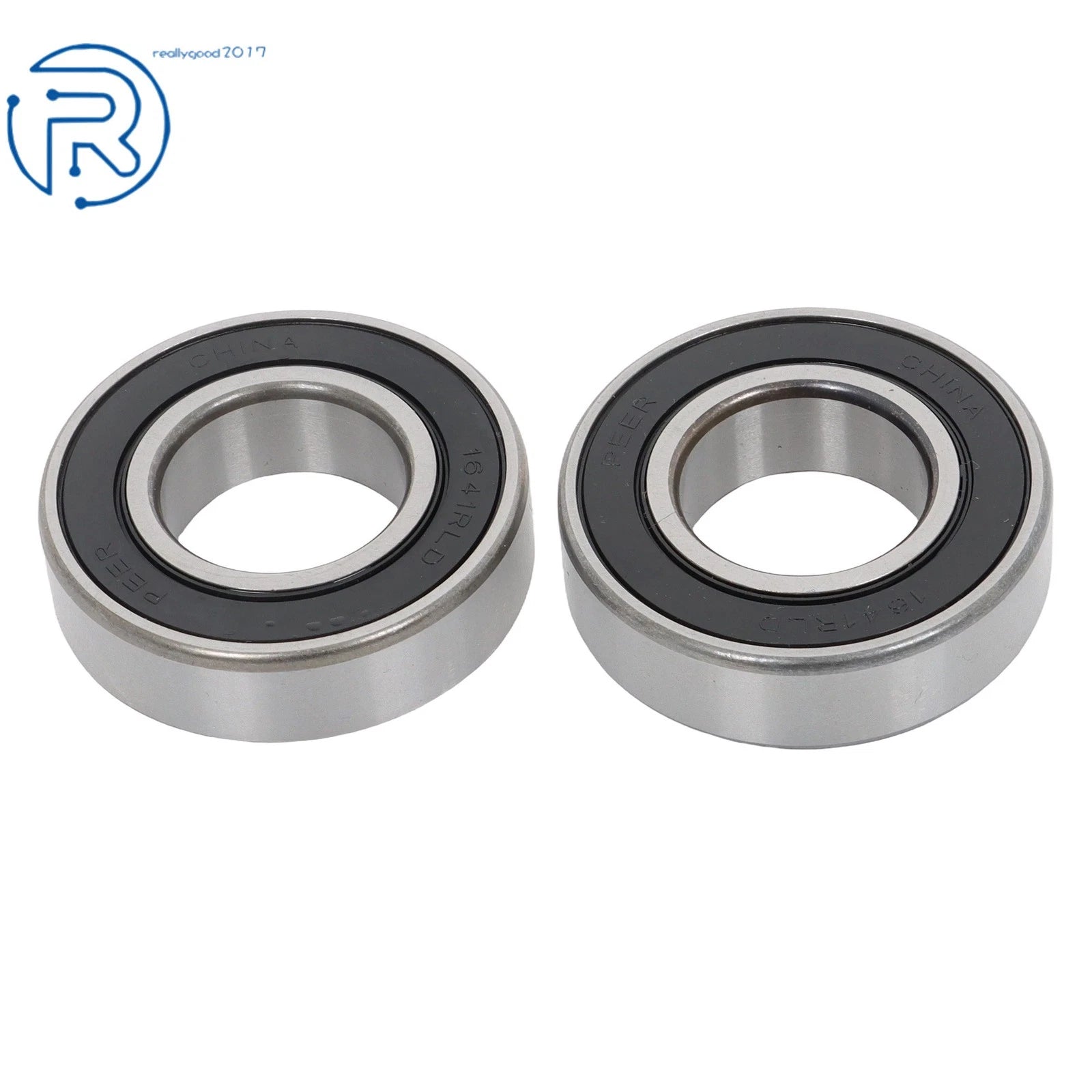 Set of 10 Ball Bearings with Double Rubber Seals 1x2x9/16"