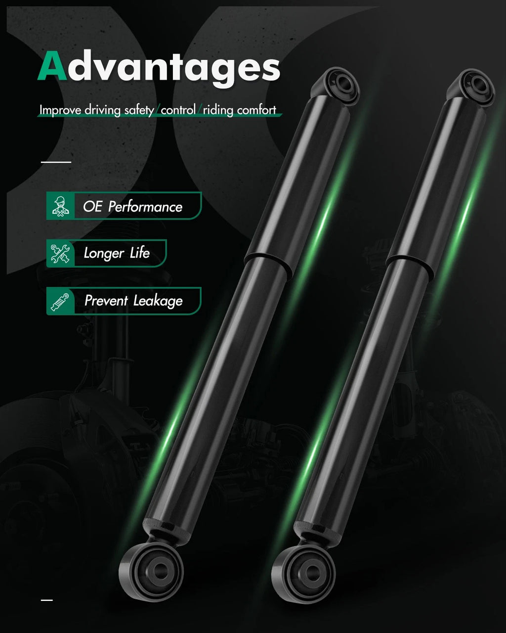 Rear Shocks Struts for Pathfinder QX4 (1996–1998)