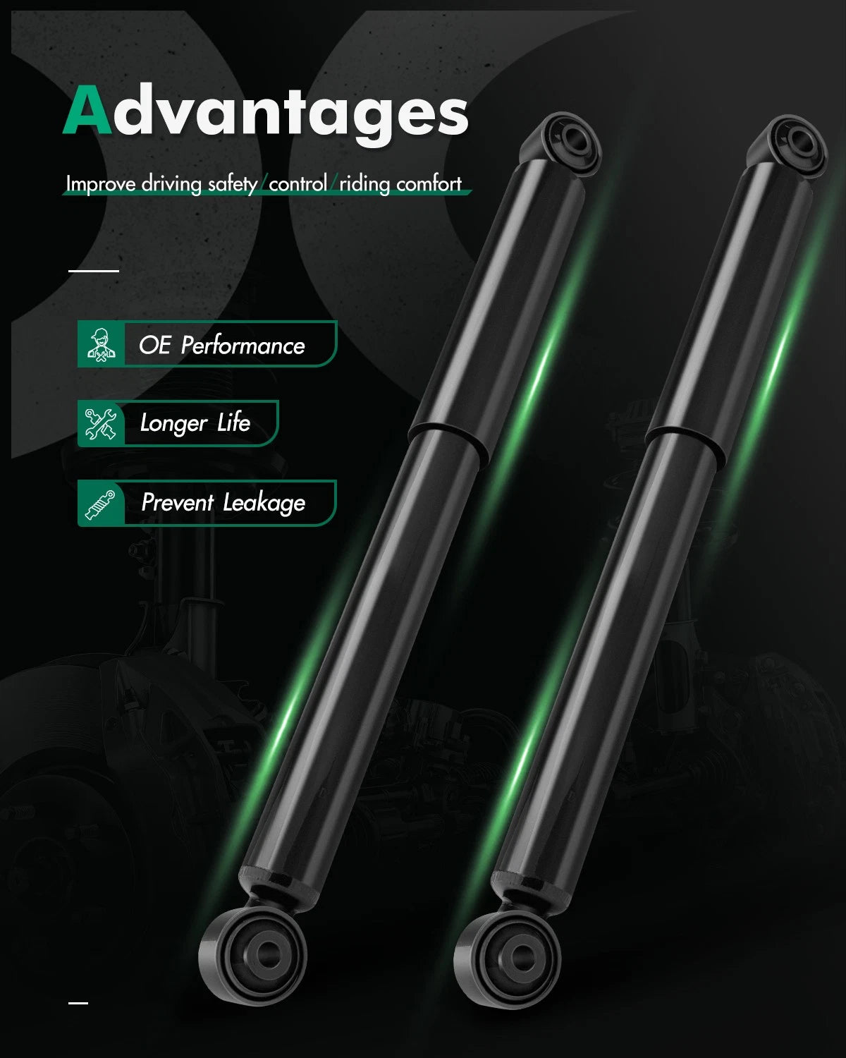 Rear Shocks Struts for Pathfinder QX4 (1996–1998)