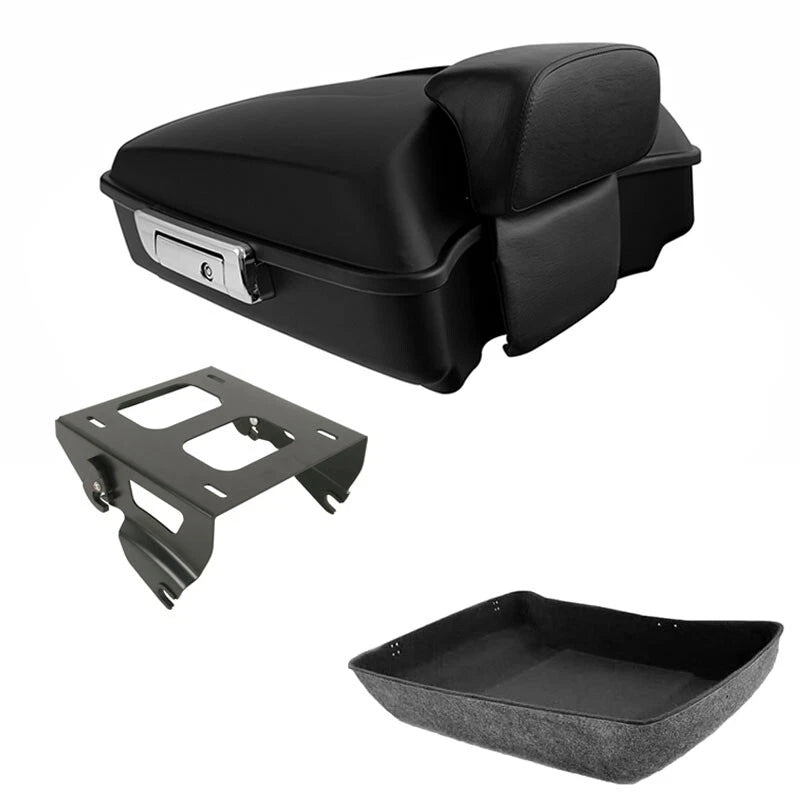 Matte Chopped Trunk Backrest for Harley Touring Road King (2014–2026)