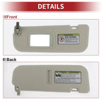 Left Car Sun Visor with Mirror for Hyundai Veloster (2012)