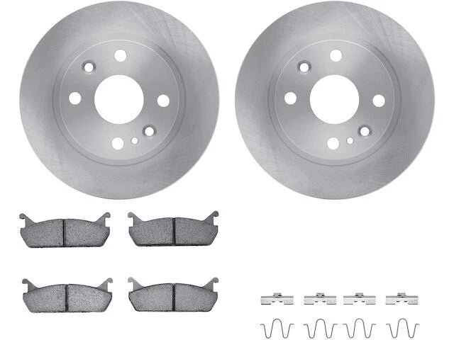 Rear Brake Pad and Rotor Kit for Mazda Miata (1990–1993) GV758ZG