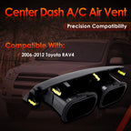 Center Dash A/C Air Vent Trim Panel for Toyota RAV4 (2006-2012)