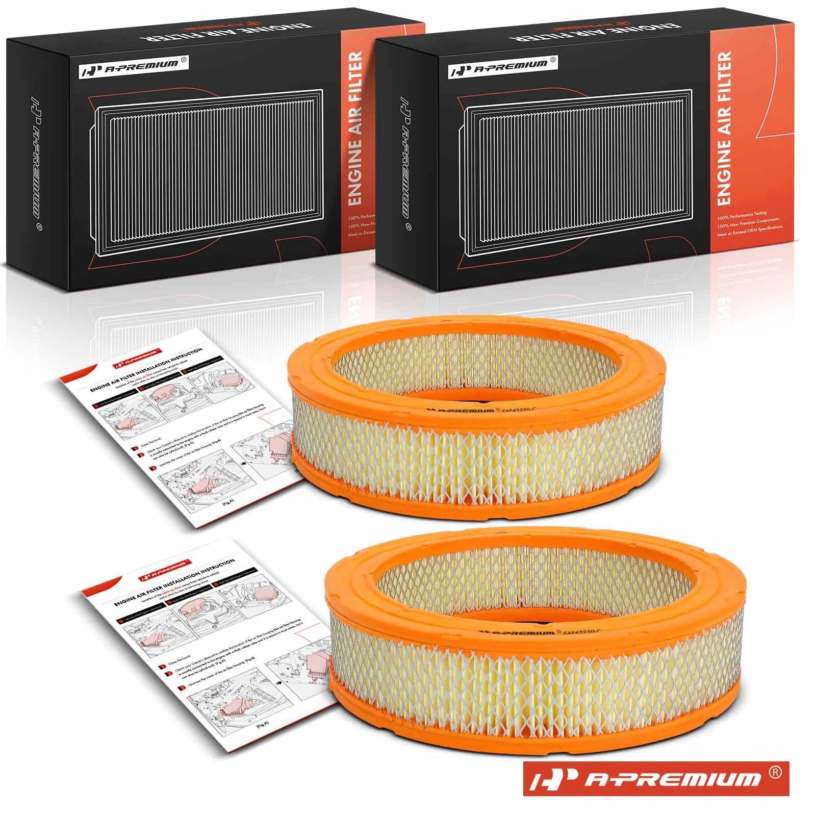 2X Engine Air Filter for Dodge Challenger (1980–1983)