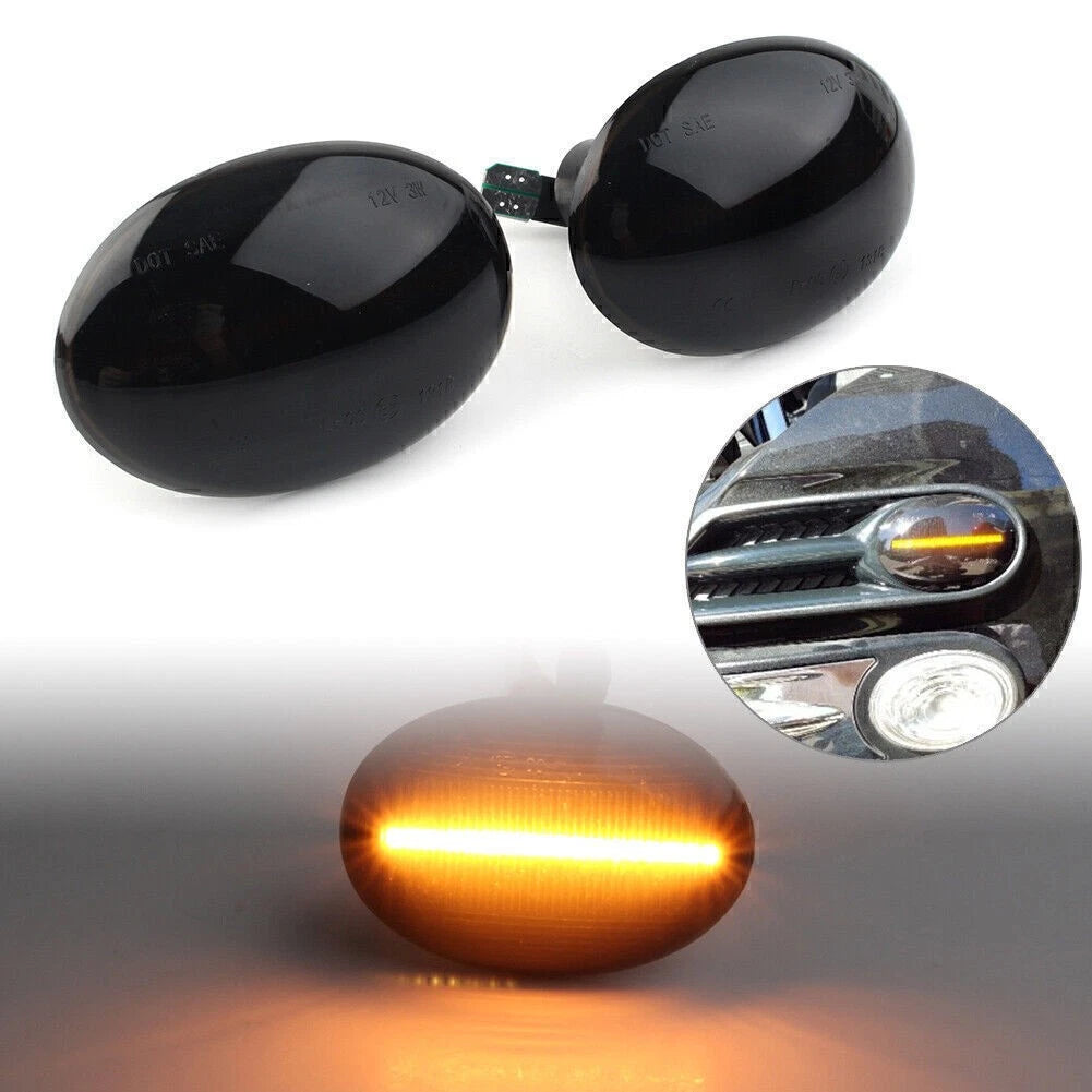 LED Side Marker Signal Lights for MINI Cooper R55 R56 R57 R58 (2007–2015)