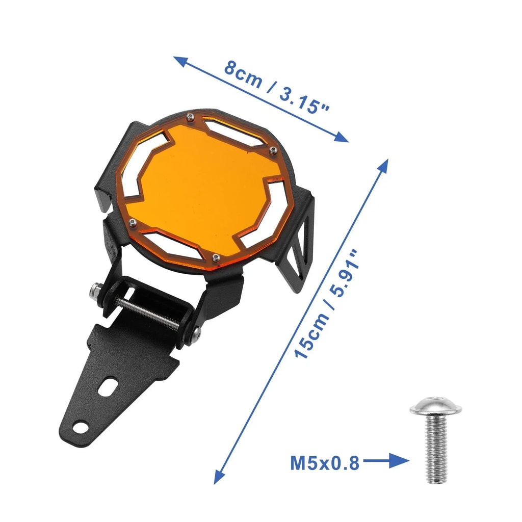 Motorcycle LED Fog Light Protector for BMW R1200 F800R F850 Orange