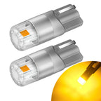 2X T10 Yellow LED Side Marker Light Bulb 168 194 2825 for