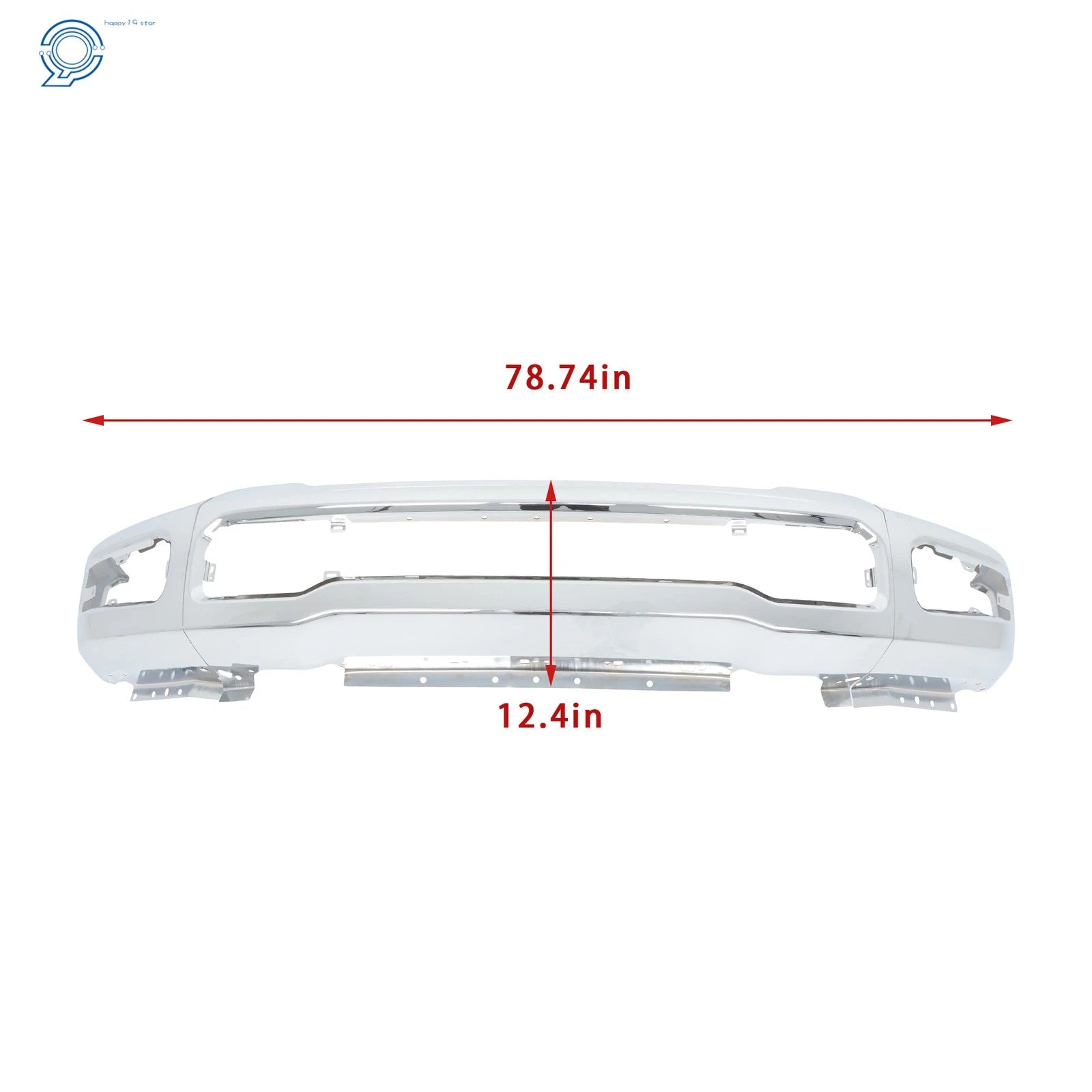 Chrome Front Bumper for Ford F-250 F-350 (2023–2025)