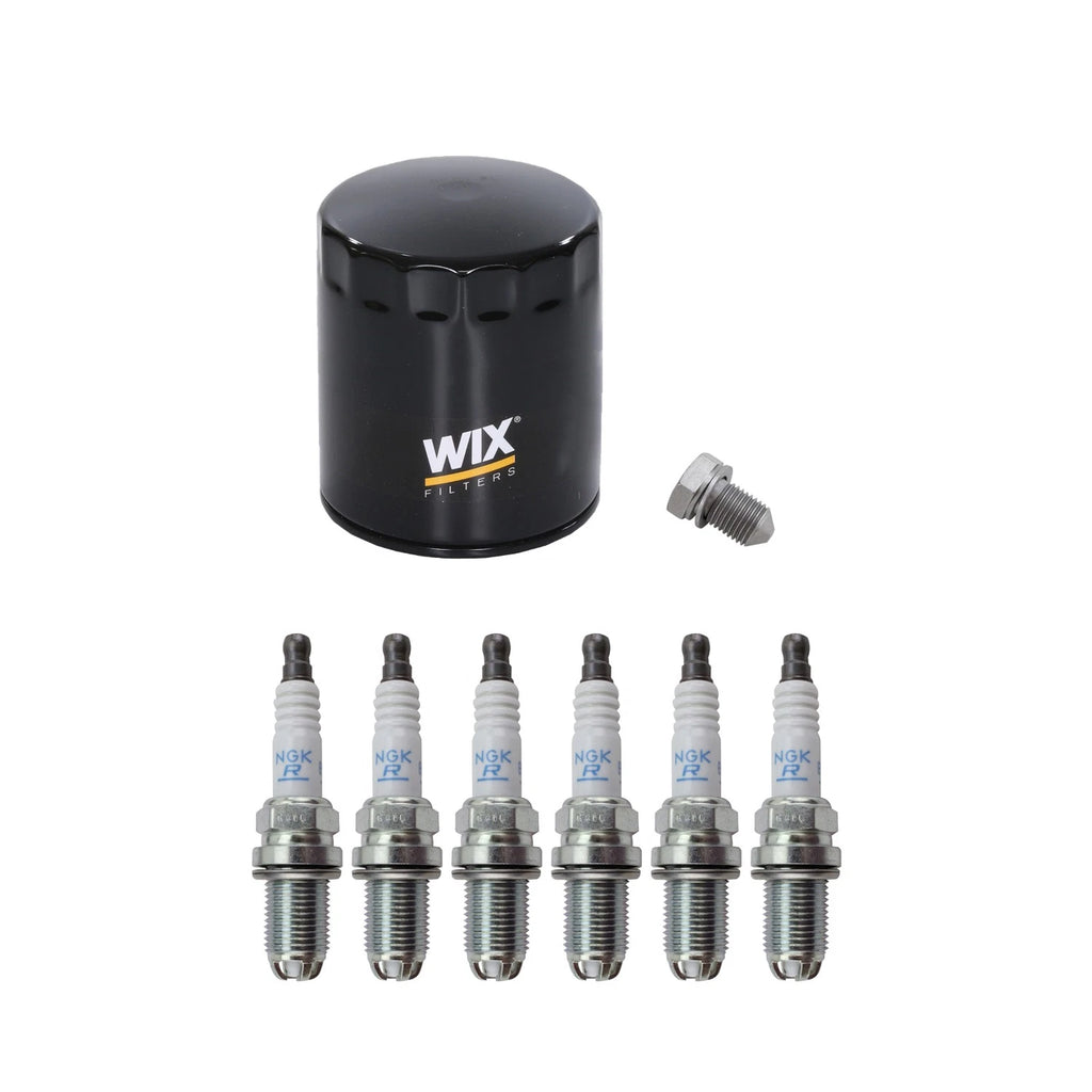 Wix Engine Oil Filter & NGK 6 Laser Platinum Spark Plugs for A4 Quattro (2002–2008)
