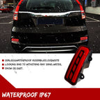 2X Red LED Rear Bumper Reflectors for Honda CR-V (2015–2016)