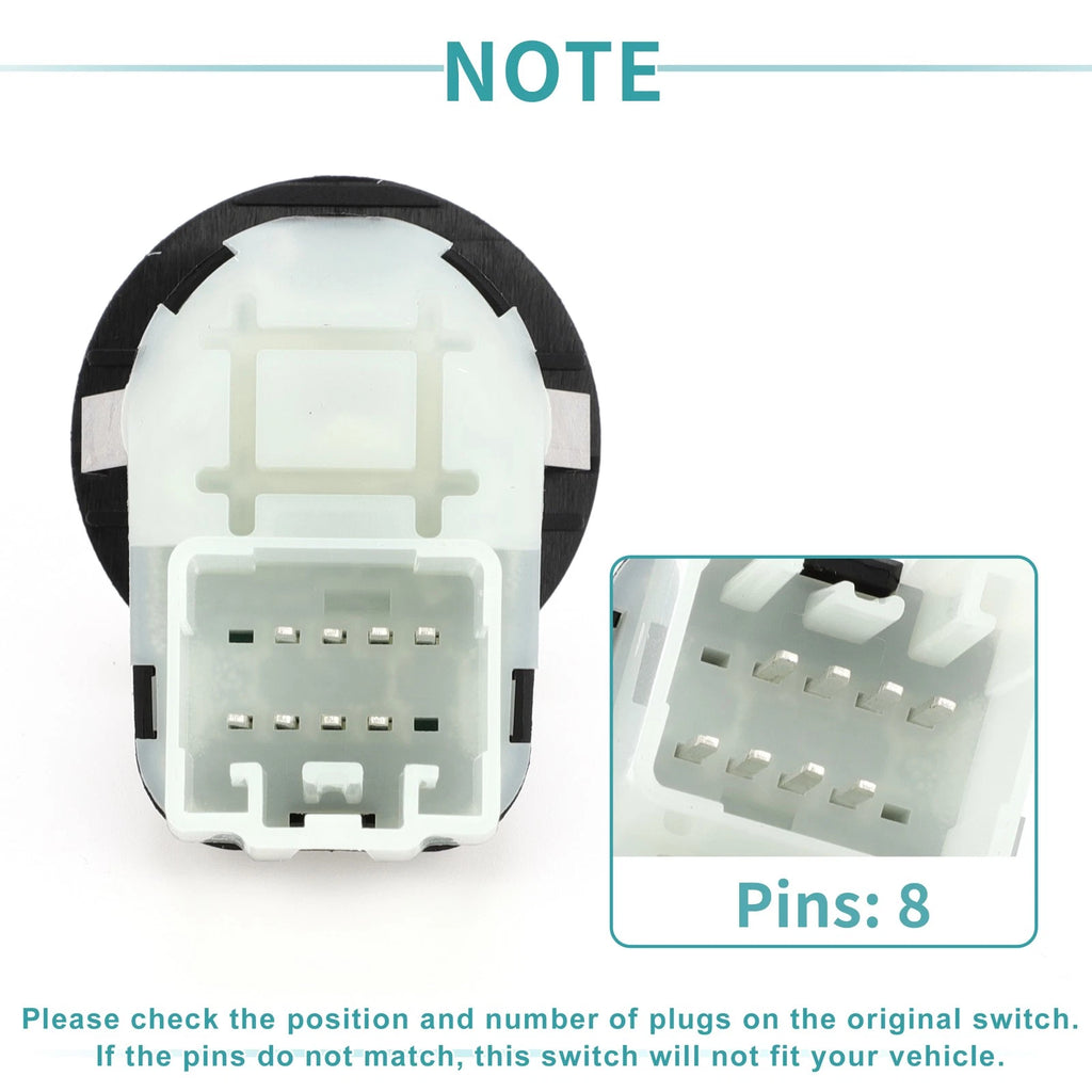 Mirror Switch for Chrysler 300, Dodge Challenger, Jeep (No. 4602788AA/MRS106)
