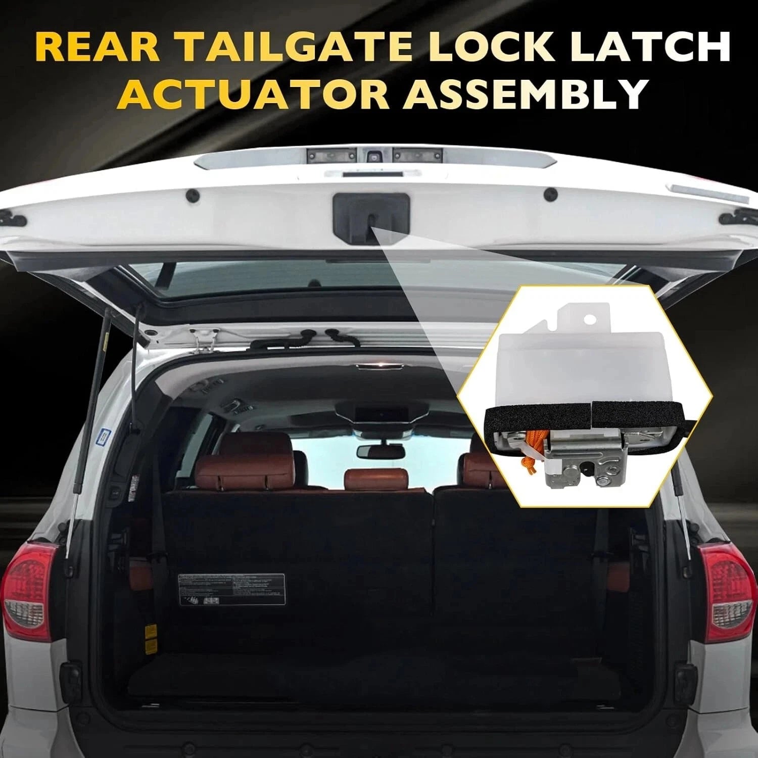 Rear Liftgate Hatch Lock Actuator for Toyota Sequoia (2008-2021)