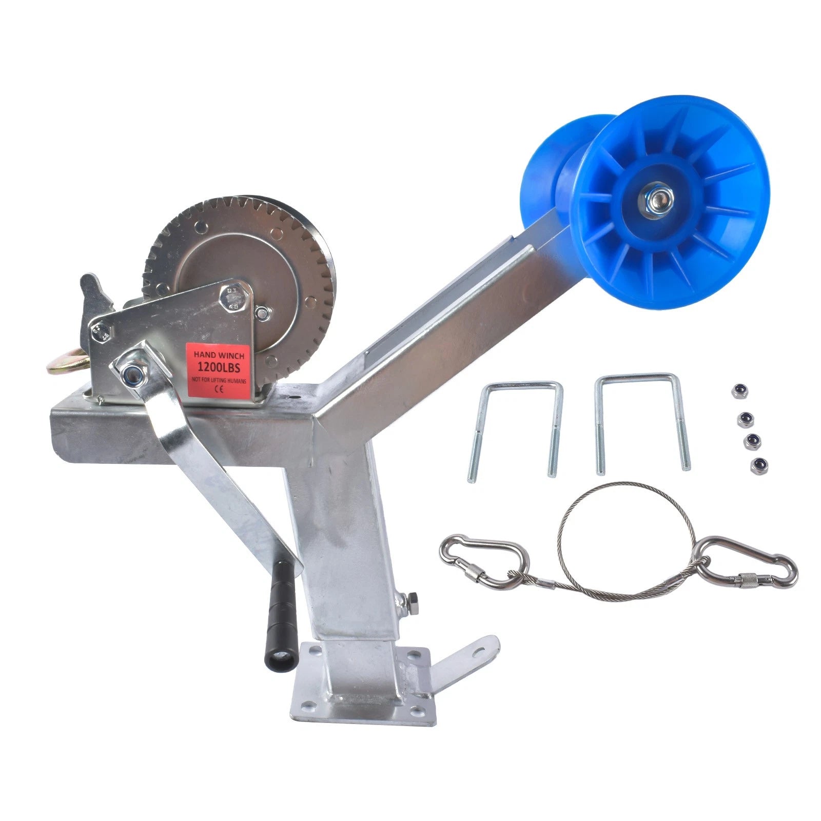 Height Adjustable Boat Trailer Winch Mount for Universal Trailer Hitch