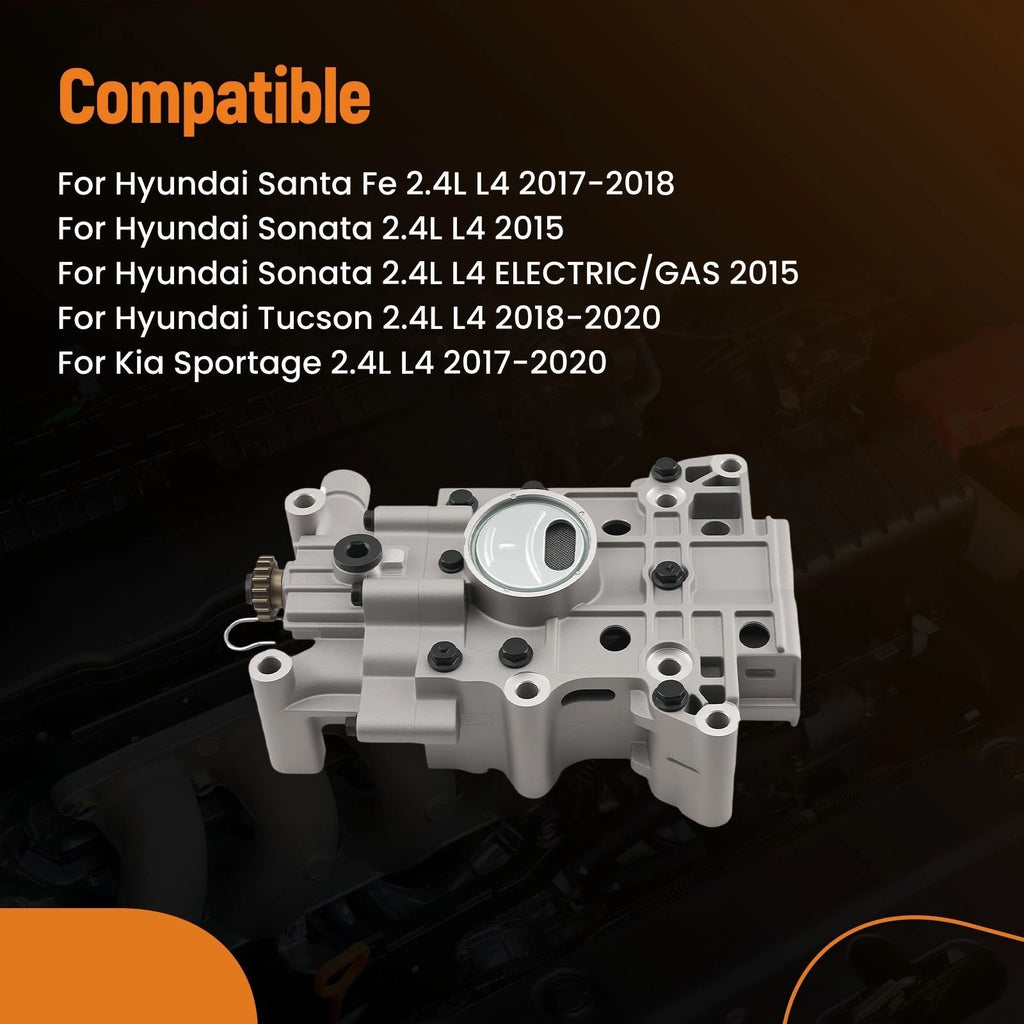 Engine Oil Pump Kit for Hyundai Santa Fe/Tucson/Sonata 2.4L (2013–2019) 23300-2G401