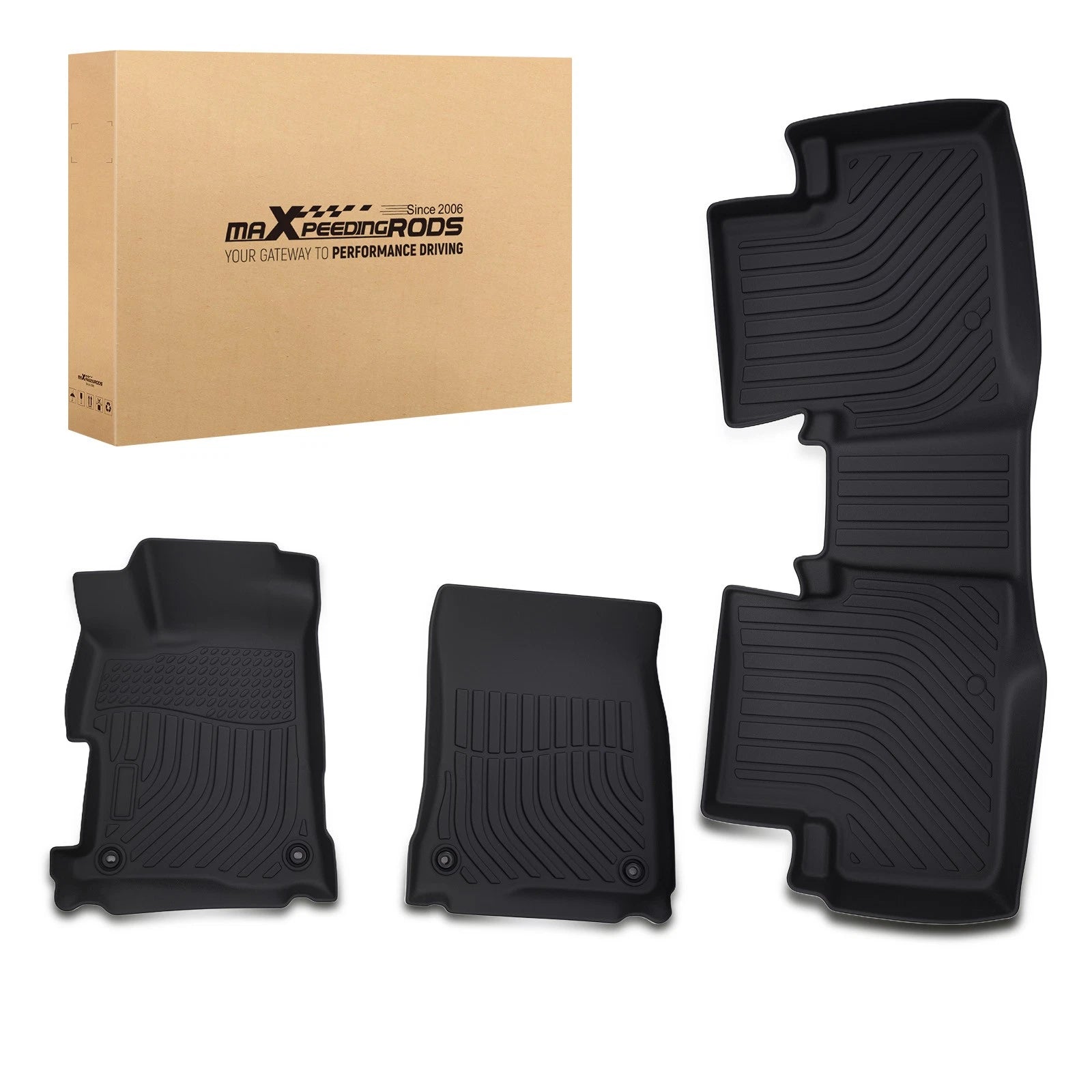 Set of 4 Anti-Slip Black Floor Mats for Acura ILX (2013–2022)