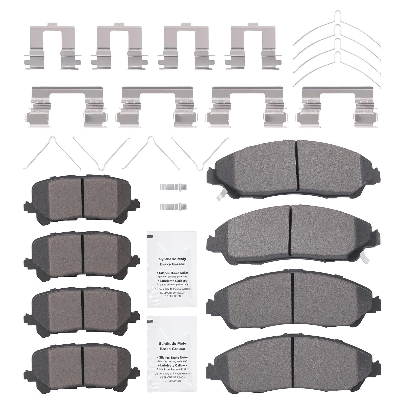 Disc Brake Pads Set for Honda Pilot (2016–2022), Ridgeline (2017–2025)