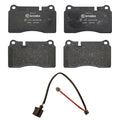 Set of 4 Low-Met Brake Pads with Sensor for Audi TT Quattro RS (2012–2013)