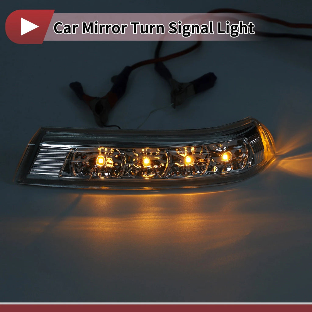 Mirror Turn Signal Light for Hyundai Santa Fe (2013–2018) No. 876233J000 Right Gray Clear