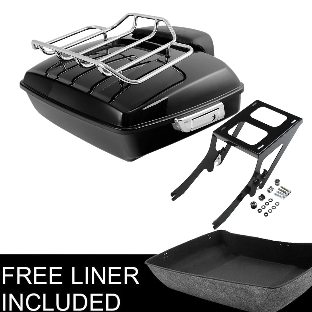 Chopped Trunk Backrest Pad Mount Rack for Harley Heritage Classic (2018–2025)