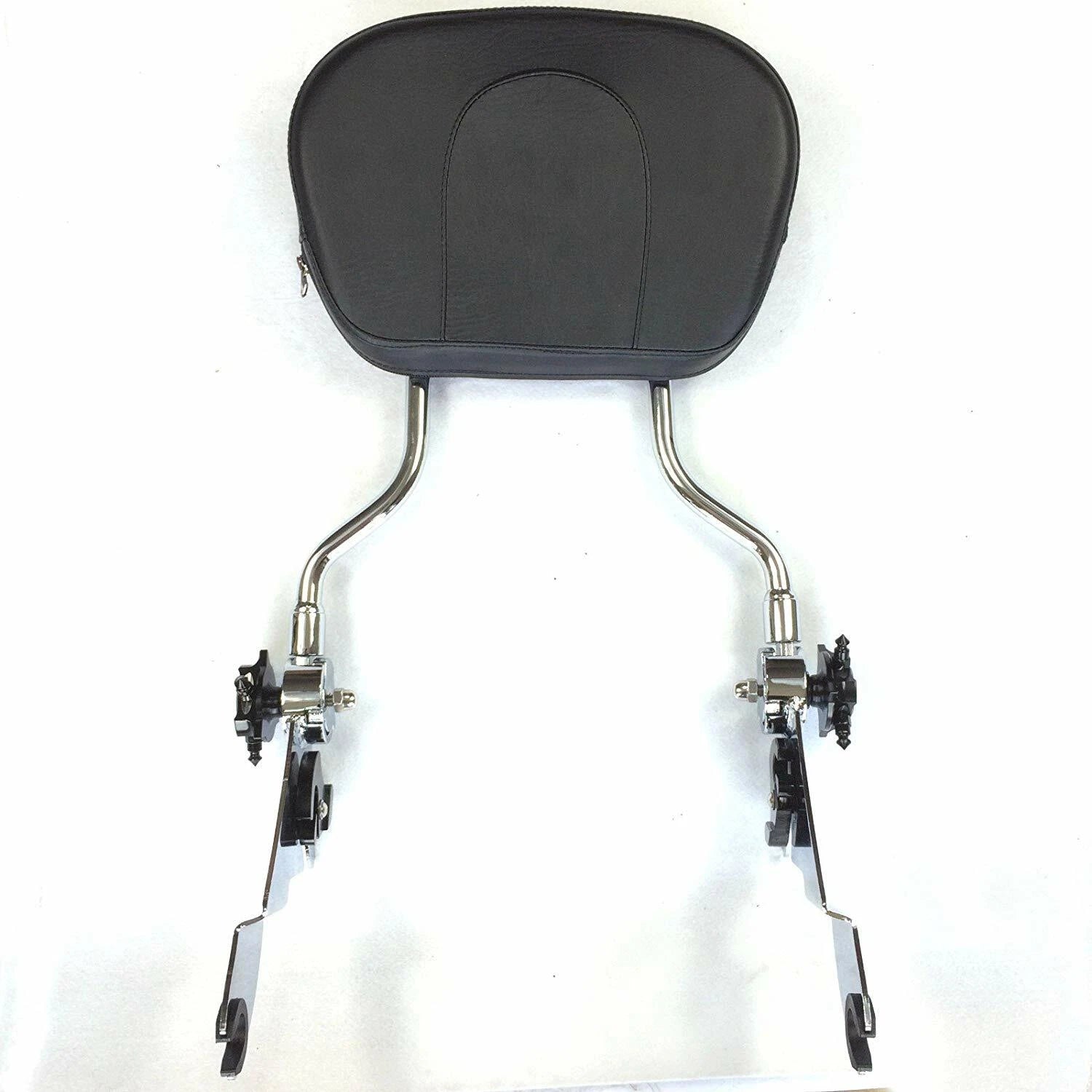 Adjustable Detachable Backrest Sissy Bar for Harley FLHR FLHX (2007–2015)