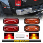 Set of 4 LED Rear Fender Side Marker Lights for Ram 2500HD 3500HD (2010–2018)